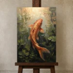 Premium Wall Art Dikey Html Edition – UNDERWATER2806058 displayed on a studio easel