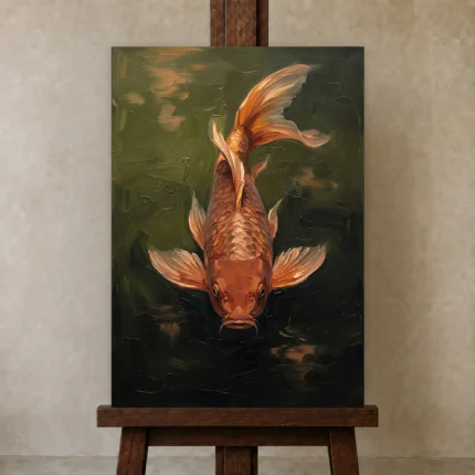 Premium Wall Art Dikey Html Edition – UNDERWATER2806060 displayed on a studio easel