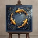 Premium Wall Art Kare Html Edition – UNDERWATER2806063 displayed on a studio easel