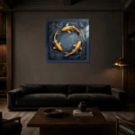 Premium Wall Art Kare Html Edition – UNDERWATER2806063 shown in a warm modern interior