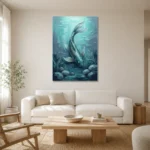 Premium Wall Art Dikey Html Edition – UNDERWATER2806067 styled in a refined neutral interior