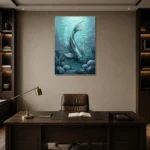 Premium Wall Art Dikey Html Edition – UNDERWATER2806067 displayed in a contemporary gallery-inspired room