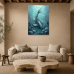 Premium Wall Art Dikey Html Edition – UNDERWATER2806067 presented in a sophisticated home setting