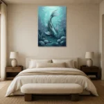 Premium Wall Art Dikey Html Edition – UNDERWATER2806067 showcased in an elegant minimalist interior