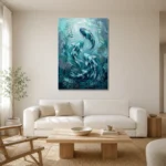 Premium Wall Art Dikey Html Edition – UNDERWATER2806069 styled in a refined neutral interior