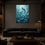 Premium Wall Art Dikey Html Edition – UNDERWATER2806069 shown in a warm modern interior
