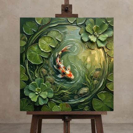 Premium Wall Art Kare Html Edition – UNDERWATER2806072 displayed on a studio easel