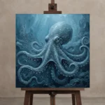 Premium Wall Art Kare Html Edition – UNDERWATER2806079 displayed on a studio easel