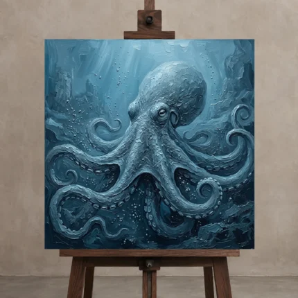 Premium Wall Art Kare Html Edition – UNDERWATER2806079 displayed on a studio easel