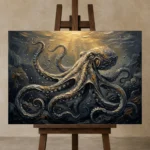 Premium Wall Art Yatay Html Edition – UNDERWATER2806082 displayed on a studio easel