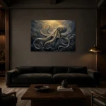 Premium Wall Art Yatay Html Edition – UNDERWATER2806082 shown in a warm modern interior