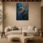 Premium Wall Art Dikey Html Edition – UNDERWATER2806086 presented in a sophisticated home setting