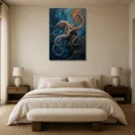 Premium Wall Art Dikey Html Edition – UNDERWATER2806086 showcased in an elegant minimalist interior
