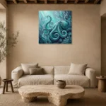 Premium Wall Art Kare Html Edition – UNDERWATER2806089 presented in a sophisticated home setting