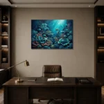 Premium Wall Art Yatay Html Edition – UNDERWATER2806093 displayed in a contemporary gallery-inspired room