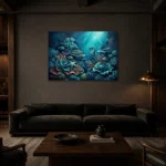 Premium Wall Art Yatay Html Edition – UNDERWATER2806093 shown in a warm modern interior