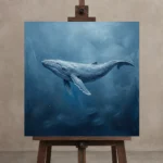 Premium Wall Art Kare Html Edition – UNDERWATER2806097 displayed on a studio easel