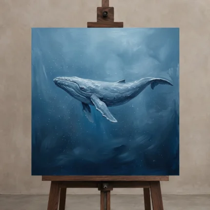 Premium Wall Art Kare Html Edition – UNDERWATER2806097 displayed on a studio easel