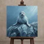 Premium Wall Art Kare Html Edition – UNDERWATER2806098 displayed on a studio easel
