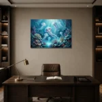 Premium Wall Art Yatay Html Edition – UNDERWATER2806101 displayed in a contemporary gallery-inspired room
