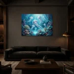 Premium Wall Art Yatay Html Edition – UNDERWATER2806101 shown in a warm modern interior