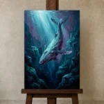 Premium Wall Art Dikey Html Edition – UNDERWATER2806103 displayed on a studio easel