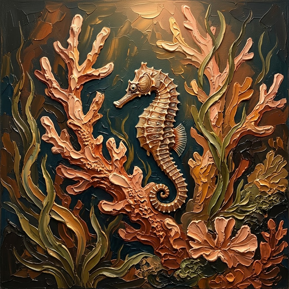 Coral Archive Sea Life Framed Art Clay & Moss Art Print