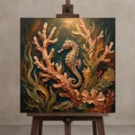 Premium Wall Art Kare Html Edition – UNDERWATER2806107 displayed on a studio easel