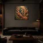 Premium Wall Art Kare Html Edition – UNDERWATER2806107 shown in a warm modern interior