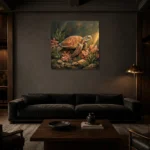 Premium Wall Art Kare Html Edition – UNDERWATER2806108 shown in a warm modern interior
