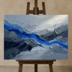 Premium Wall Art Yatay Html Edition – WABISABI2806021 displayed on a studio easel