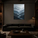 Premium Wall Art Dikey Html Edition – WABISABI2806024 shown in a warm modern interior