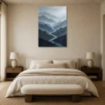 Premium Wall Art Dikey Html Edition – WABISABI2806024 showcased in an elegant minimalist interior