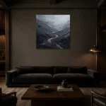 Premium Wall Art Kare Html Edition – WABISABI2806027 shown in a warm modern interior