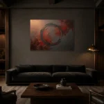 Premium Wall Art Yatay Html Edition – WABISABI2806028 shown in a warm modern interior