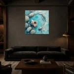 Premium Wall Art Kare Html Edition – WABISABI2806034 shown in a warm modern interior
