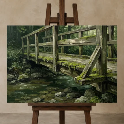 Premium Wall Art Yatay Html Edition – WABISABI2806038 displayed on a studio easel