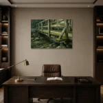 Premium Wall Art Yatay Html Edition – WABISABI2806038 displayed in a contemporary gallery-inspired room