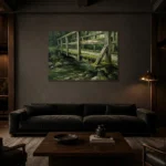 Premium Wall Art Yatay Html Edition – WABISABI2806038 shown in a warm modern interior