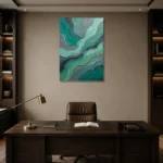Premium Wall Art Dikey Html Edition – WABISABI2806040 displayed in a contemporary gallery-inspired room