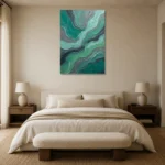 Premium Wall Art Dikey Html Edition – WABISABI2806040 showcased in an elegant minimalist interior