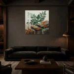 Premium Wall Art Kare Html Edition – WABISABI2806044 shown in a warm modern interior