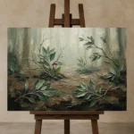 Premium Wall Art Yatay Html Edition – WABISABI2806046 displayed on a studio easel