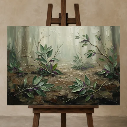 Premium Wall Art Yatay Html Edition – WABISABI2806046 displayed on a studio easel