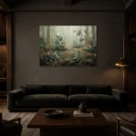 Premium Wall Art Yatay Html Edition – WABISABI2806046 shown in a warm modern interior