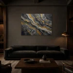 Premium Wall Art Yatay Html Edition – WABISABI2806056 shown in a warm modern interior
