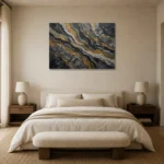 Premium Wall Art Yatay Html Edition – WABISABI2806056 showcased in an elegant minimalist interior