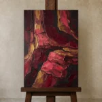 Premium Wall Art Dikey Html Edition – WABISABI2806058 displayed on a studio easel
