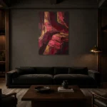 Premium Wall Art Dikey Html Edition – WABISABI2806058 shown in a warm modern interior
