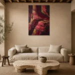Premium Wall Art Dikey Html Edition – WABISABI2806058 presented in a sophisticated home setting